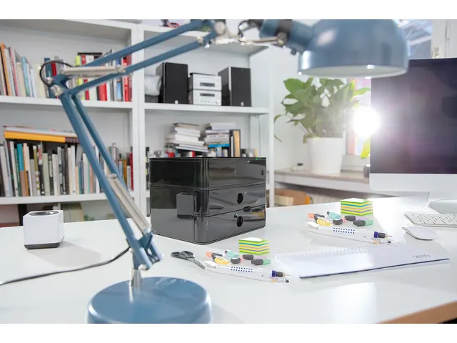 smart-box Han Allison avec 2 tiroirs jet noir, empilable