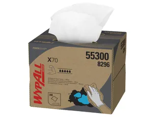 Poetsdoek WypAll X70 PowerClean 42,6x28,2cm 200vel draagdoos wit 8296 - 3