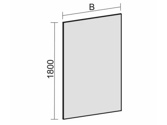 scheidingswand,v. kantoor-scheidingswand,textiel,HxB 1800x800mm