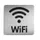 Pictogram Metaal Zilver Wifi 150x150mm