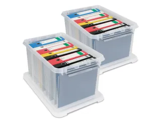stapelbak,HxLxB 340x600x400mm,62l,PP,transparant,Wanden gesloten - 4