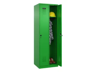 locker,HxBxD 1850x600x500mm,2vak,vak B 300mm,draaigrendel - 1