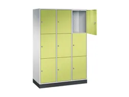 grootvolume-lockersysteem,RAL 7035/RDS1108060,HxBxD 1950x1220x500mm