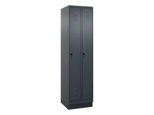 locker,HxBxD 1950x500x500mm,2vak,vak B 250mm,draaigrendel,sokkel