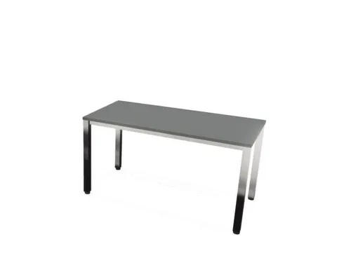 vergadertafel,HxBxD 740x1400x700mm,rechthoekig,MS-donkergrijs