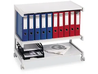 bijzetwagen,HxBxD 670x810x430mm,3niveaus,romp lichtgrijs - 1
