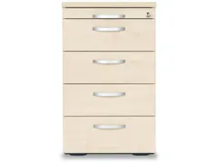 Ladenblok Hxbxd 720x430x800mm Pennenlade 4 Laden Bladdecor Lichtgrijs