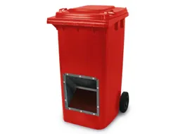 verrijdbare zoutbak,240l,HxBxD 1075x580x730mm,HDPE,m. m. ingreep