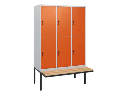 Dubbeldekse dekenkist,HxBxD 1950x1200x815mm,3x2vak.,vak B 400mm