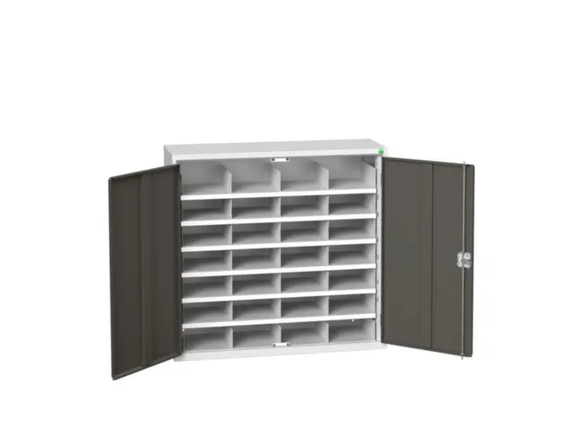 post-/sorteerkast 1000x1050x350mm 4x7vakken RAL7035+RAL7016