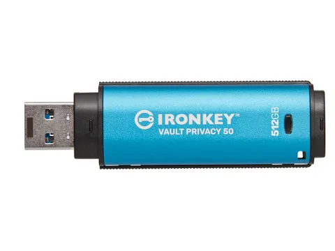 512GB IronKey Vault Privacy 50 AES-256 versleuteling, FIPS 197