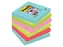 Memoblok 3M Post-it 654 Super Sticky 76x76mm Miami Assorti