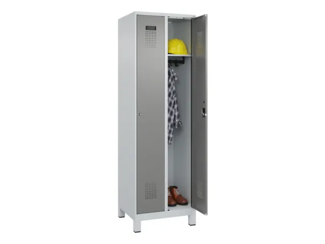 locker,HxBxD 1950x600x500mm,2vak,vak B 300mm,cil.-slot,voeten