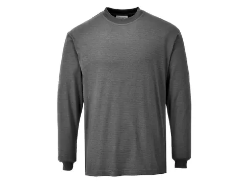 Portwest FR11 vlamvertragend en antistatisch T-shirt, grijs, maat M, p