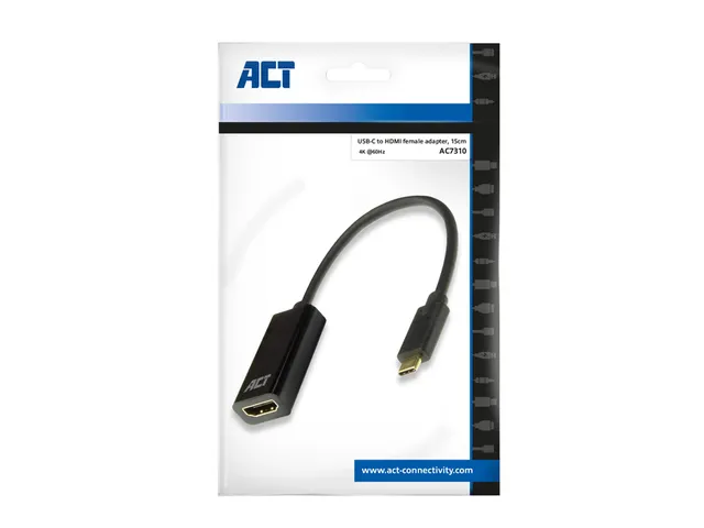 Adapter ACT USB-C naar HDMI 4K 60Hz 0.15 meter