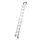 verrijdbare stellingladder,balk L 2,7m,v. H tot 2,83m,10,treden