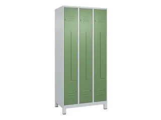 Z-garderobekast,HxBxD 1950x900x500mm,vak B 150/300mm,cil.-slot,voeten - 1