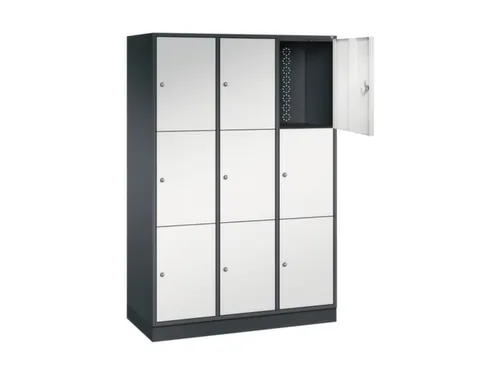 grootvolume-lockersysteem,RAL 7021/RAL 7035,HxBxD 1950x1220x500mm