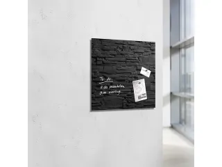 Glasmagneetbord Sigel Artverum 480x480x15mm leisteen - 4