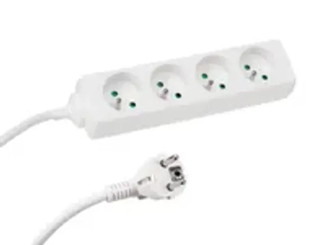 OUTLET Multiprise avec 4 prises type E 5m blanc
