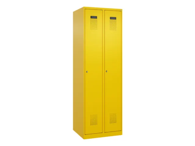 locker voor scheiding van kleding,HxBxD 1850x600x500mm,2vak
