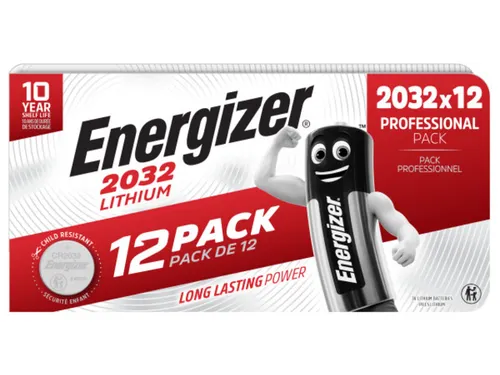 Batterij Energizer CR2032 Lithium 12 stuks