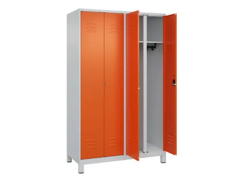 locker voor scheiding van kleding,HxBxD 1950x1200x500mm,4vak