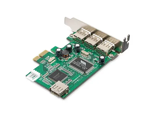 4-poort PCI Express Low Profile High Speed USB-kaart