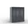 lockerkast 1255x1150x640mm 3x3 vakken RAL7021 front RAL7021 sokkel