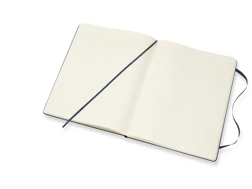 Notitieboek Moleskine XL 190x250mm lijn hard cover sapphire blue