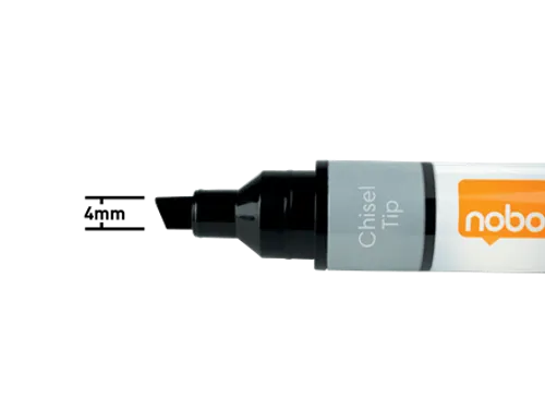 Viltstift Nobo whiteboard Liquid schuin assorti 4mm