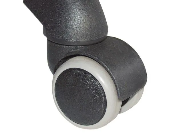 Bureaustoelwielen,V. Alle Harde Vloeren,Grijs,Behuizing Zwart