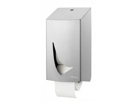 Toiletpapier Dispenser RVS Anti Finger voor 2 doprollen Toiletpapier