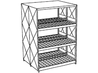 Stellingcontainer Gevaarlijke Stoffen Max. 60X200L Vaten Staand - 2