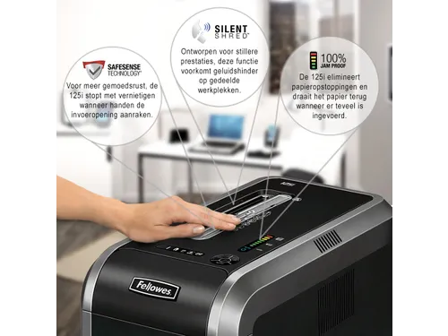 Fellowes Papiervernietiger 125i Stroken P-2