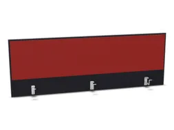 opzetpaneel,v. bureau,aanbouw achter,B 1600mm,CC-zwart,BN4011-rood
