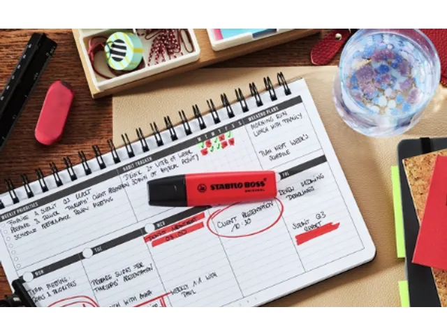 Markeerstift STABILO Boss 70/48 echt rood 15 stuks
