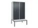 locker voor scheiding van kleding,HxBxD 2120x1200x815mm,4vak