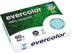 Gerecycleerd Kopierpapier Evercolor 80 Gram A4 Helblauw