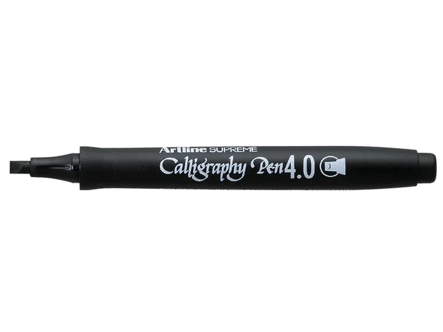 marker Supreme Calligraphy Pen, 4,0 mm, zwart