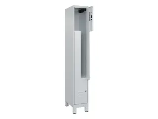 Z-garderobekast,HxBxD 1950x300x500mm,vak B 150/300mm,cil.-slot,voeten - 2