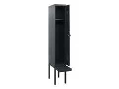 locker met bank,HxBxD 1950x300x815mm,1vak,vak B 300mm,draaigrendel