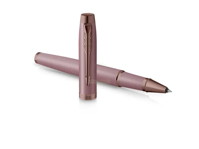 Rollerpen Parker IM Finish Touch Mauve fijn zwart