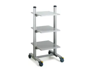 ESD bijzetwagen draagverm. 150kg 3etage(s) laadvl. LxB 650x530mm houte - 1