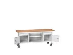 werkbank,HxBxD 830x2000x600mm,multiplexblad,uitrusting: 2laden,2kasten