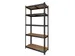 Rayonnage 5 tablettes 90x40x180cm SU175 max 875kg noir