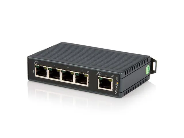 5-poorts Industriële Ethernet-switch Op Een Din-rail Monteerbaar