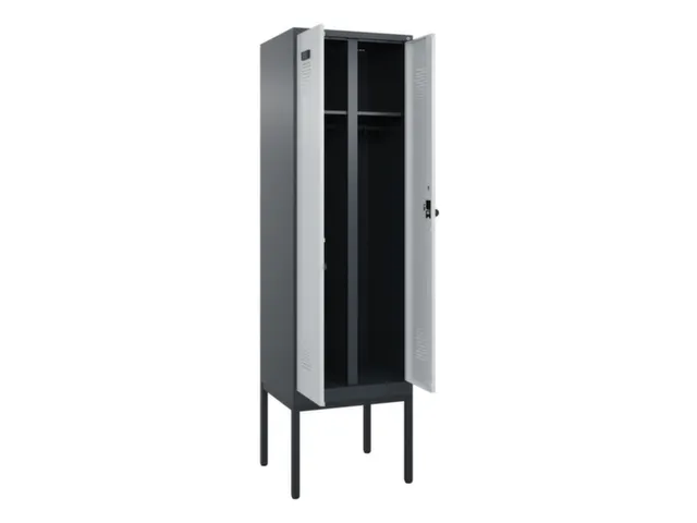 locker voor scheiding van kleding,HxBxD 2120x600x500mm,2vak