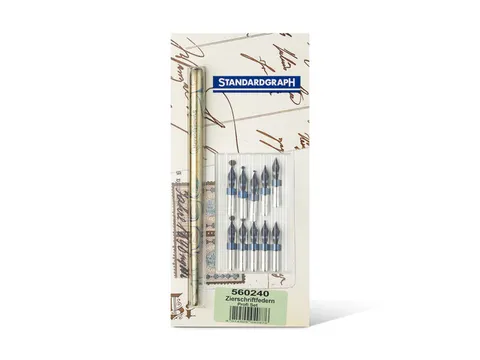 Pointe de calligraphie Standardgraph 10 pièces + porte-plume