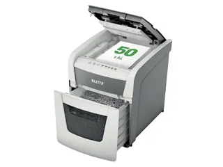 Papiervernietiger Leitz IQ Auto+ Small Office 50X P4 snippers 4x28mm - 17
